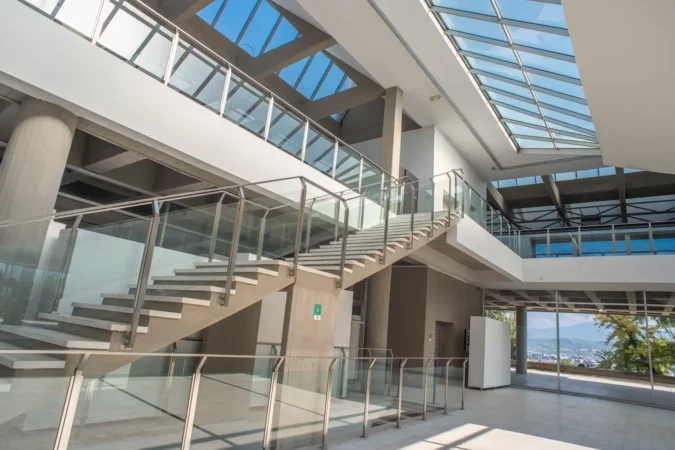 Interior of the Contemporary Art Museum of Macedonia in Skopje
