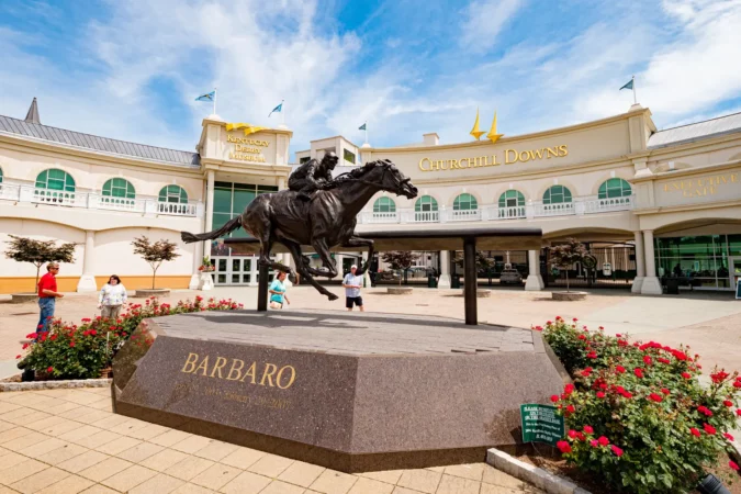 Churchill Downs Horse Race track and Derby museum in Louisville, Kentucky