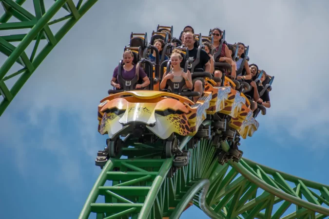 Roller coaster at Busch Gardens Tampa