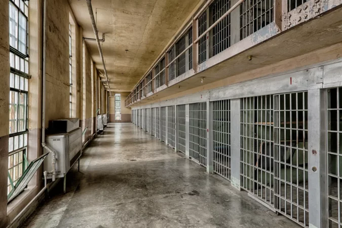 Cell block at the Old Idaho State Penitentiary in Boise, Idaho