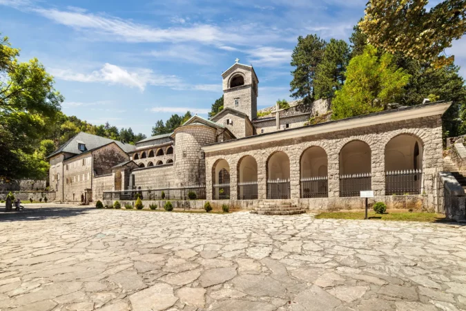 Orthodox Monastery of the Nativity of the Blessed Virgin Mary in Cetinje, Montenegro.