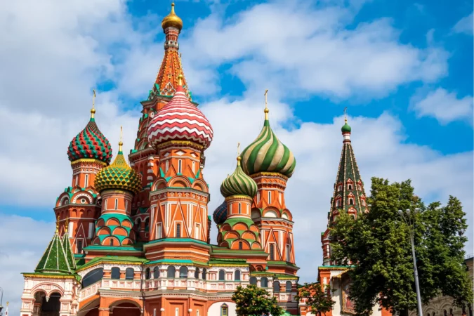 Saint Basil's Cathedral in Moscow, Russia
