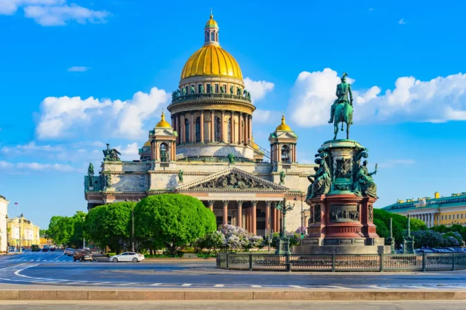 St. Isaac's Cathedral in St. Petersburg, Russia