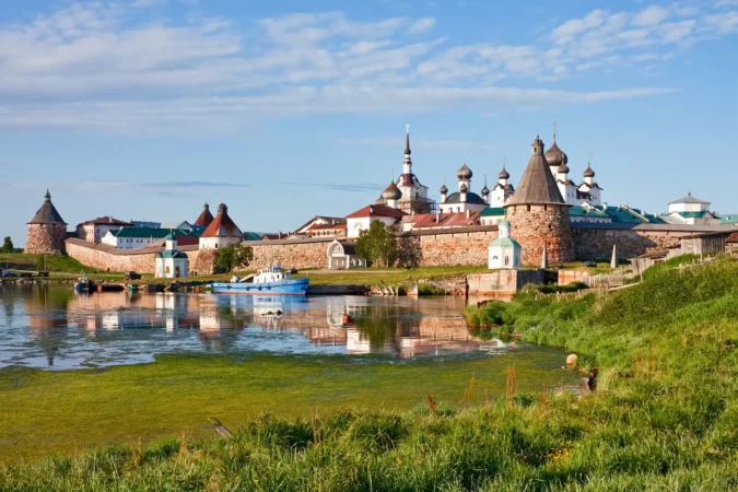 Solovetsky Monastery from the Bay of well-being, Russia