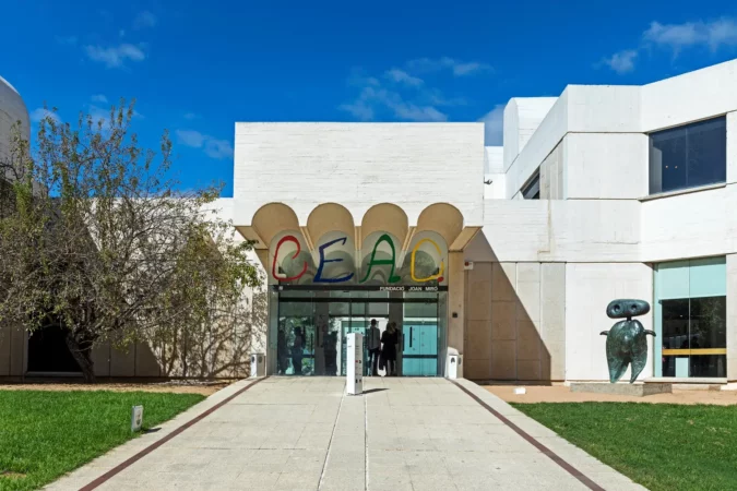 The Portal of the Miro - Museum, Fundacio Joan Miro in Barcelona, Spain
