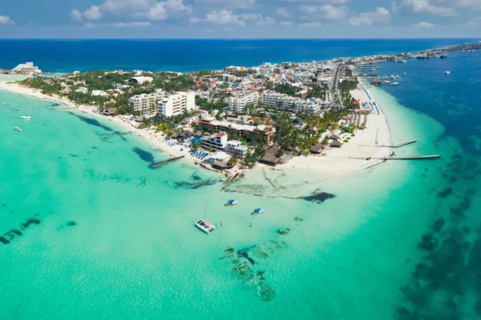 Isla Mujeres island near Cancun Mexico