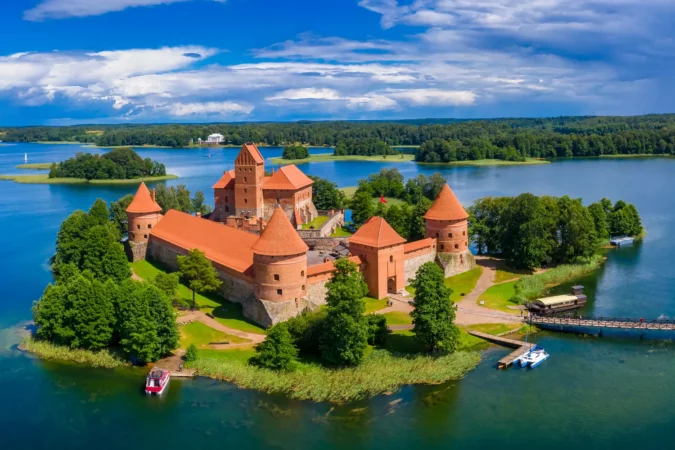 Trakai Island Castle in Lithuania