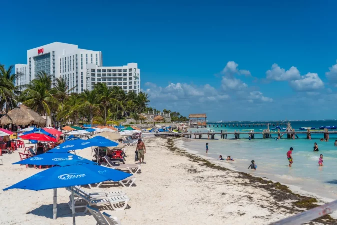 Playa Tortuga in Cancun, Mexico