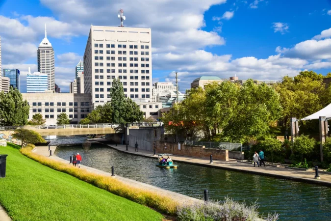 The Canal in White River State Park in Indianapolis, Indiana