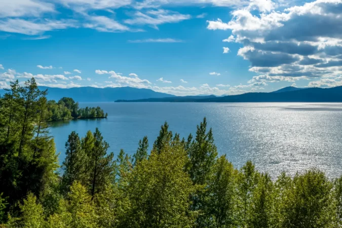 Farragut State Park and Lake Pend Oreille in Idaho