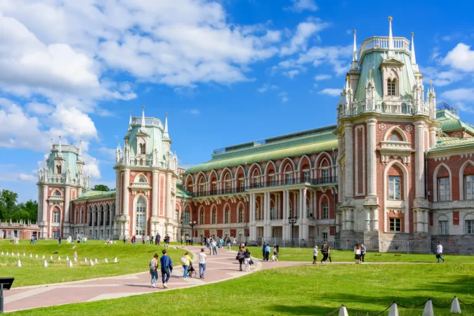 Tsaritsyno Palace in Moscow, Russia