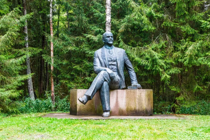 Monument of Lenin, Russian revolutionary leader. Druskininkai, Lithuania