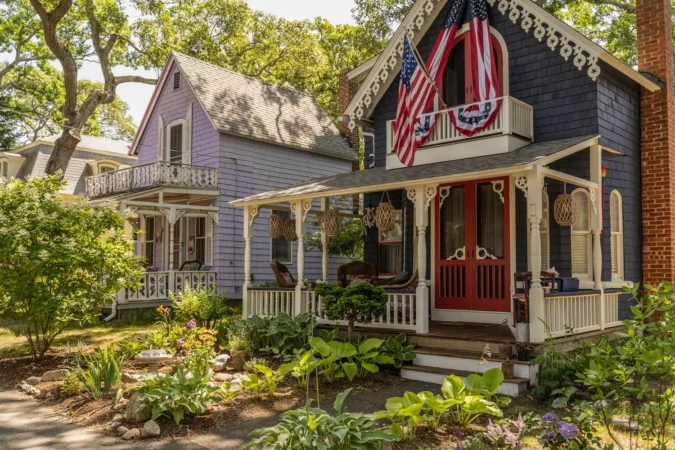 Oak Bluffs on Martha's Vineyard, Massachusetts, USA