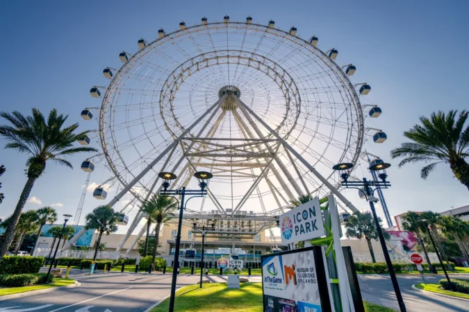 Orlando Eye, Ferris Wheel located at Icon Park near international drive, Florida, USA