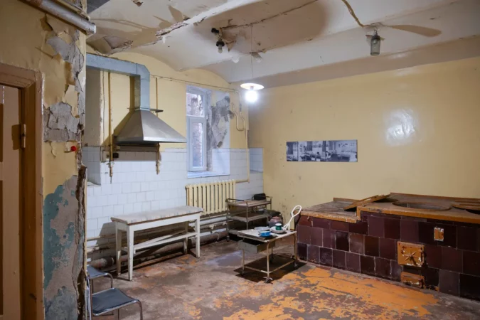 KGB Museum interior in The Corner House in Riga, Latvia