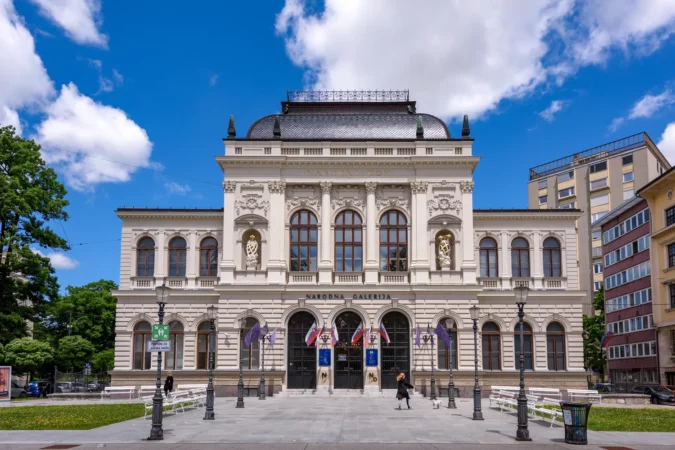 National Gallery Building in Ljubljana, Slovenia