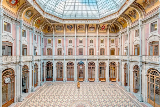 Pátio das Nações (Courtyard of Nations) at the Stock Exchange Palace (Palácio da Bolsa) in Porto, Portugal