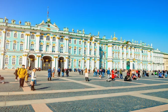State Hermitage Museum or Winter palace in St. Petersburg, Russia