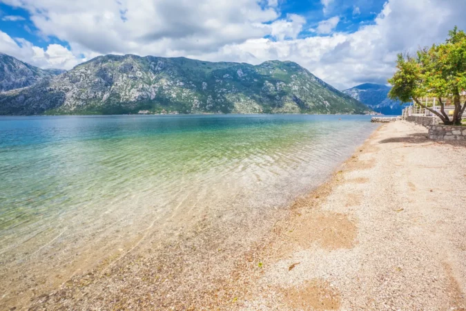 Kotor beach in Montenegro