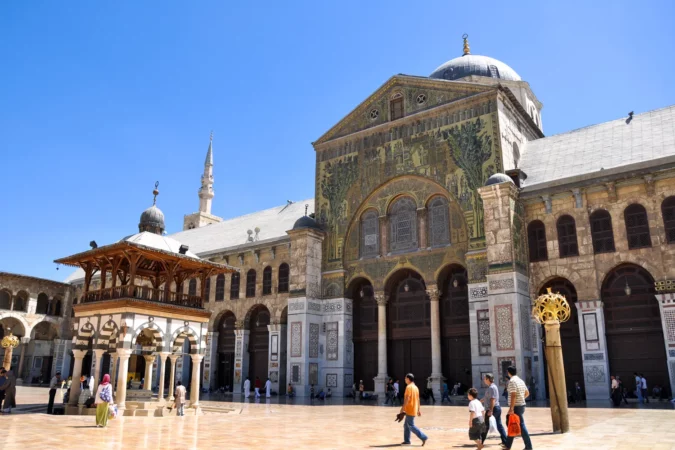 Umayyad Mosque, known as the Great Mosque of Damascus Syria