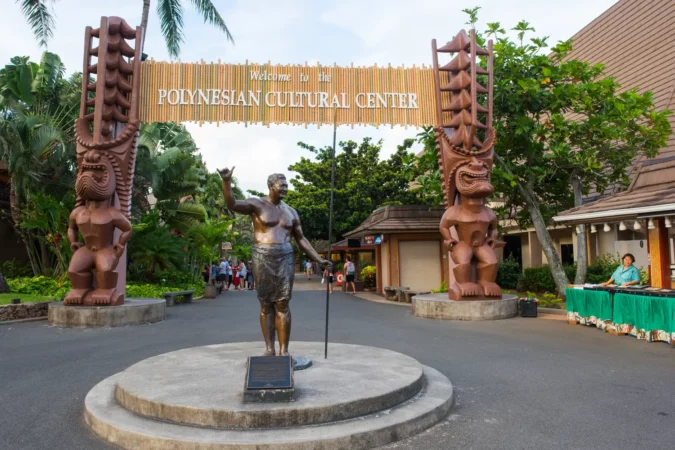 Polynesian Culture Center on the island of Oahu in Hawaii