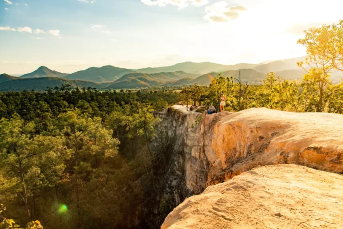 Sunset at the Canyon in Pai, Thailand