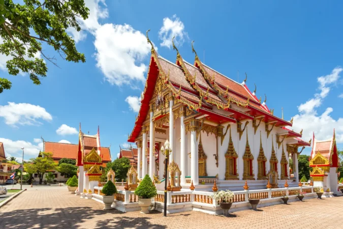 Wat Chalong Temple in Phuket, Thailand
