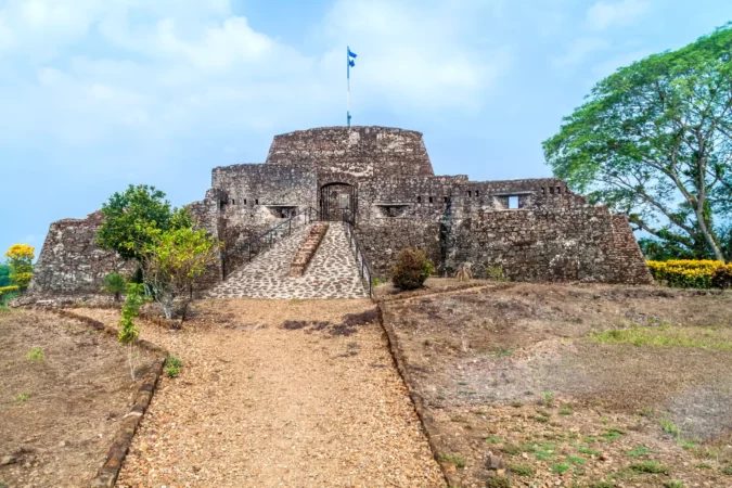 Fortress of the Immaculate Conception in the village Ell Castillo at San Juan river, Nicaragua