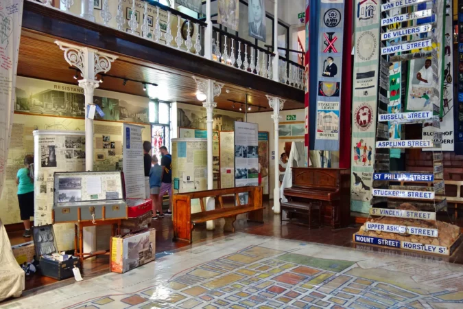 District Six Museum, a museum in memory of apartheid located in Cape Town, South Africa.