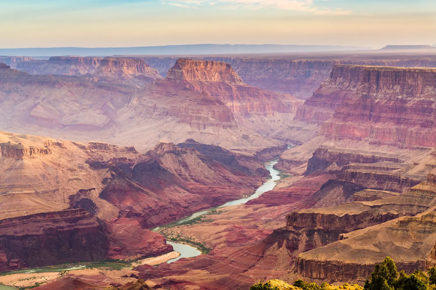 View over Grand Canyon National Park in Arizona, USA