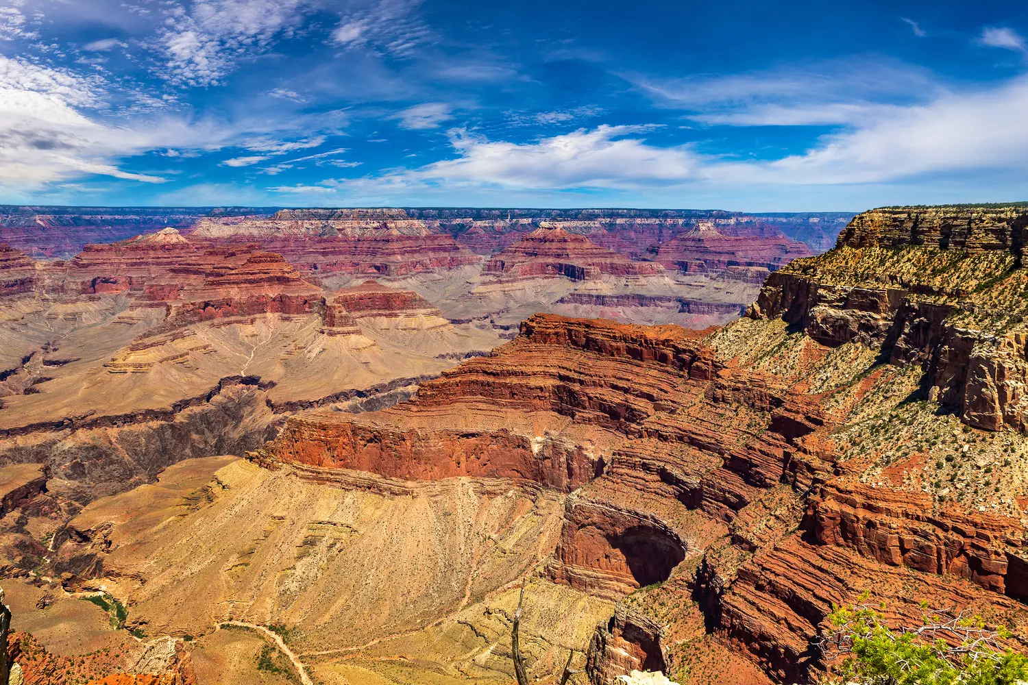 View over Grand Canyon National Park in Arizona, USA