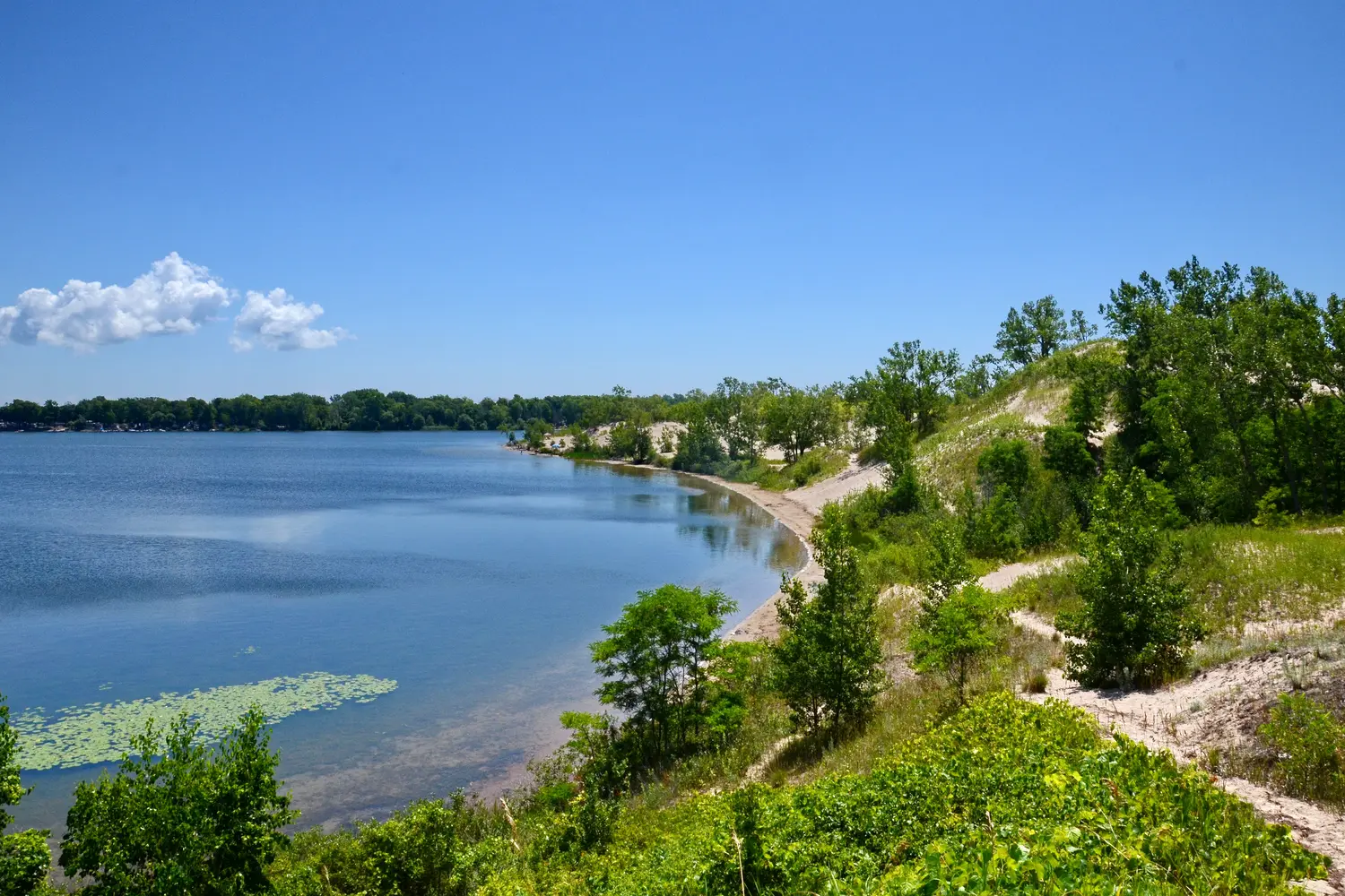 View of Sandbanks Provincial Park in Ontario, Canada