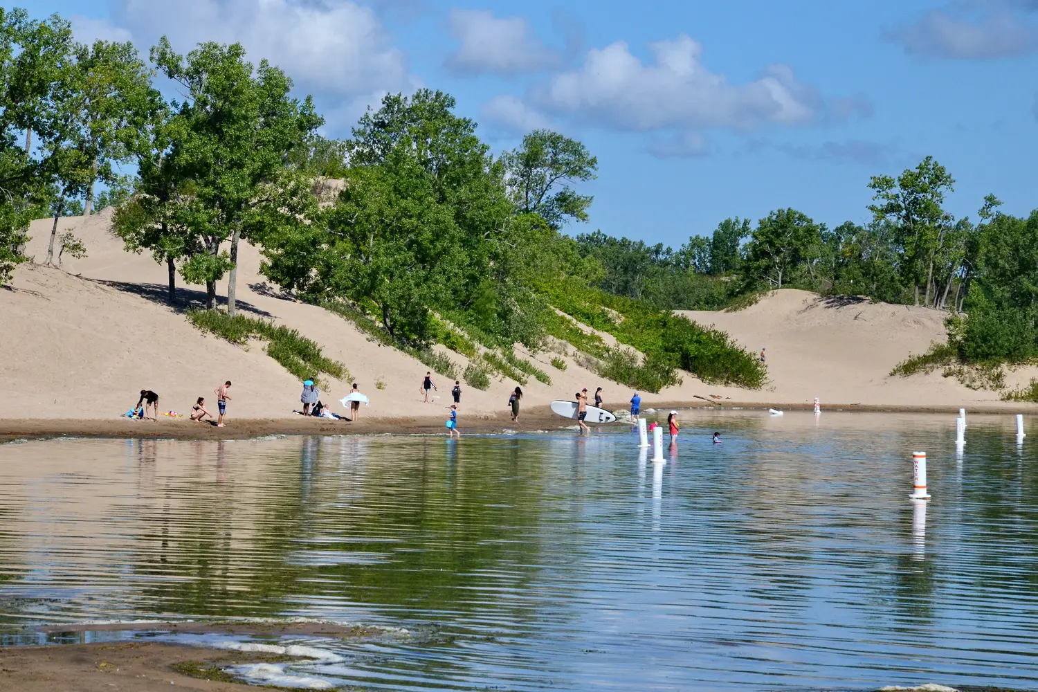 Sand dunes at Sandbanks Provincial Park in Ontario, Canada