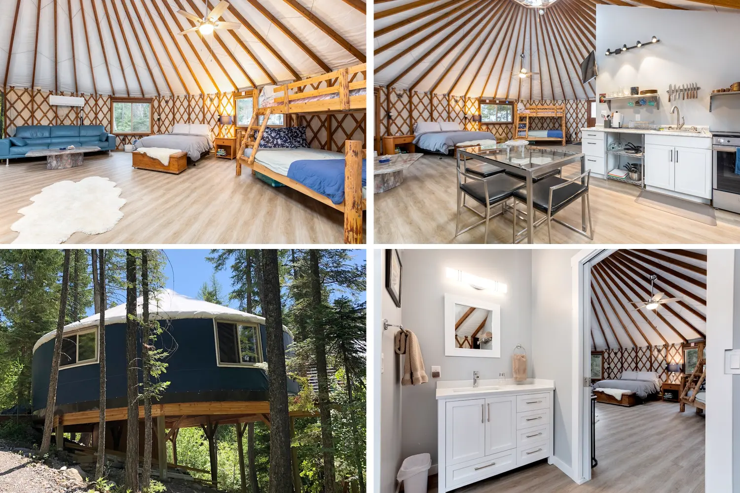 Yurt Airbnb in Whitefish, MT