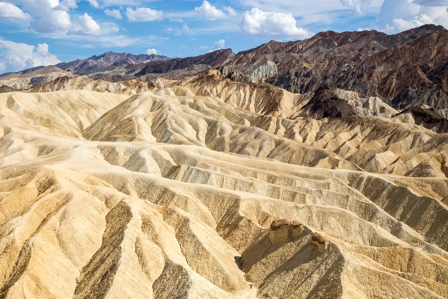 Zabriskie Point in Death Valley National Park, California, USA.