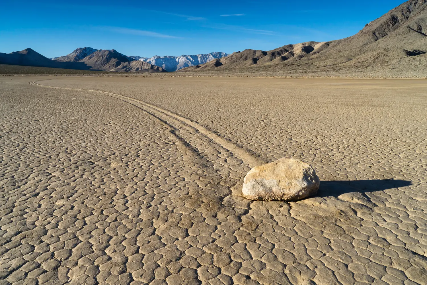 The Racetrack Playa at Death Valley National Park in California, USA
