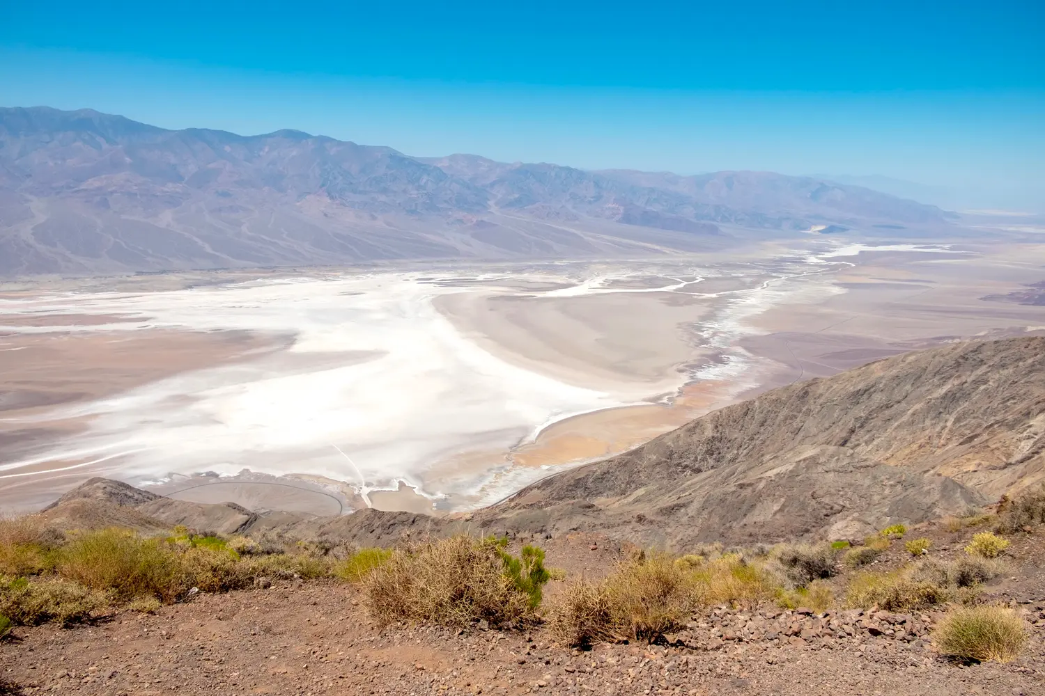 Dante's View, from 11,000' Telescope Peak to -281' Badwater Basin. Death Valley National Park, California, USA