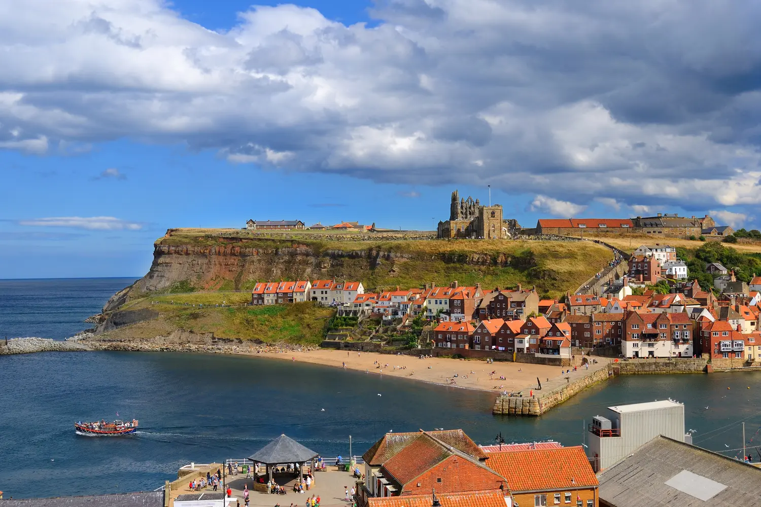 Cliffs in Whitby, England