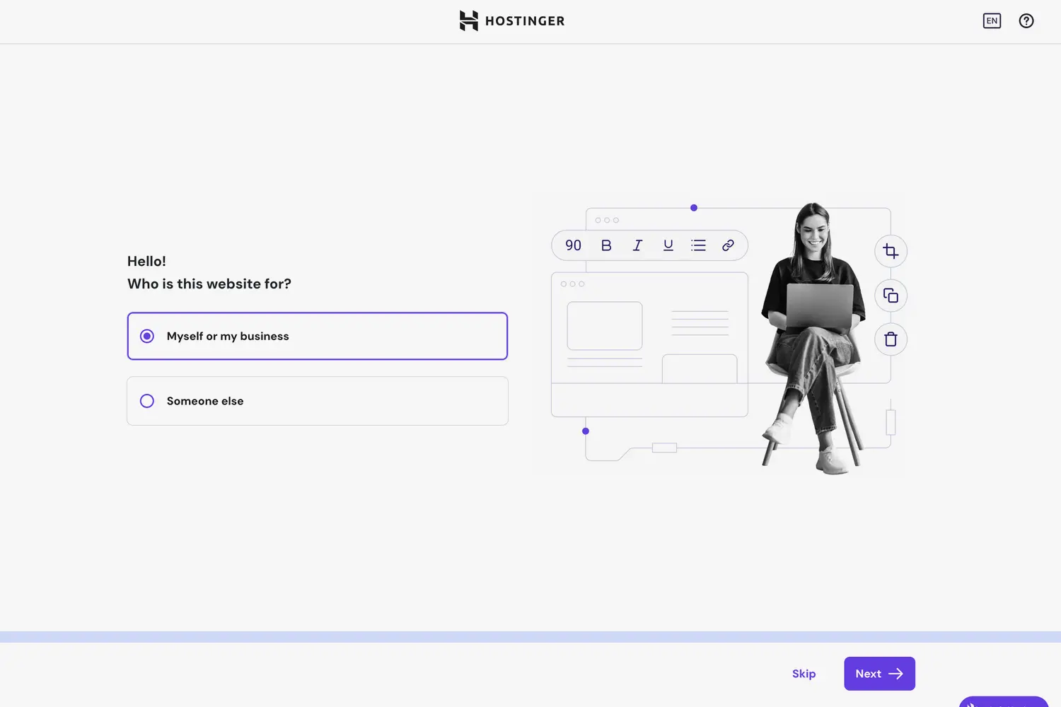 Hostinger Who is this website for page