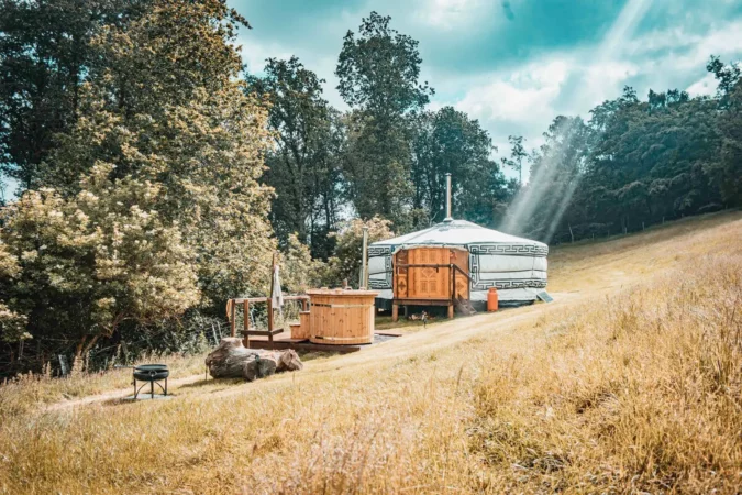 Yurt Airbnb in Wales