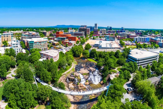 Falls Park in Greenville, South Carolina