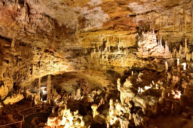 The Natural Bridge Caverns in Texas