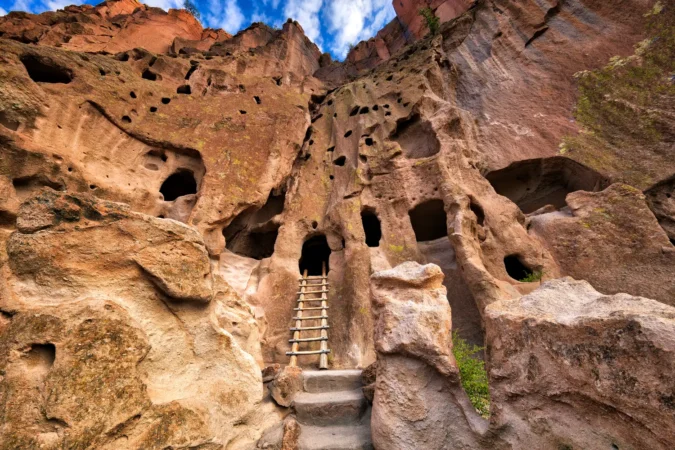 Cliff Dwellings in Bandelier National Monument in New Mexico.