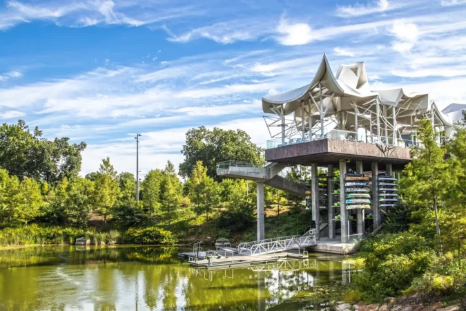 Boat House at Gathering Place in Tulsa, OK