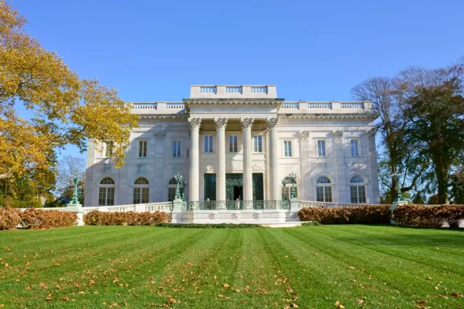 Historical Marble House in Newport, Rhode Island