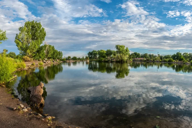 Tingley Beach near the Rio Grande, Albuquerque, New Mexico, USA