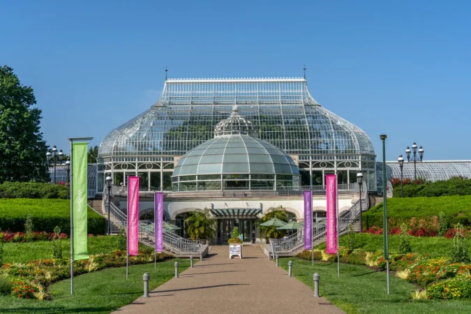 Phipps Conservatory and Botanical Gardens located in Schenley Park in Pittsburgh, PA