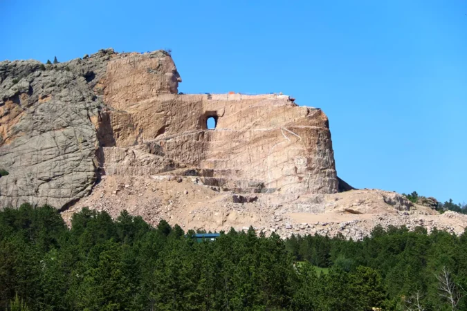 Monument to Crazy Horse in South Dakota