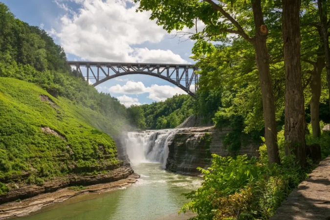 Waterfall at Letchworth State Park, NY