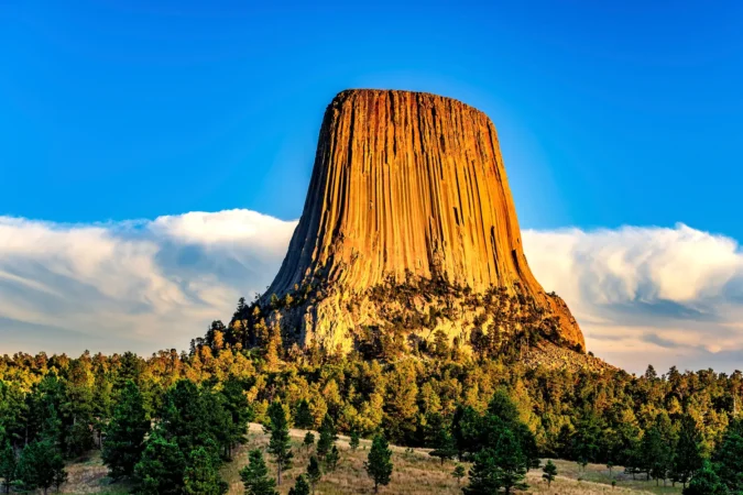 Devils Tower National Monument near Sundance, Wyoming